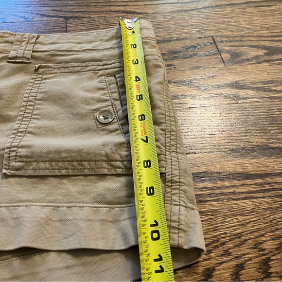 Vintage American Eagle Outfitters Khaki and Navy Blue Low Rise Micro Shorts - Picture 16 of 16